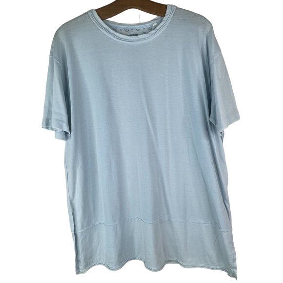 Pressbox Crewneck Short Sleeve TShirt Cotton Blend Blue Casual Size Medium - Picture 1 of 4